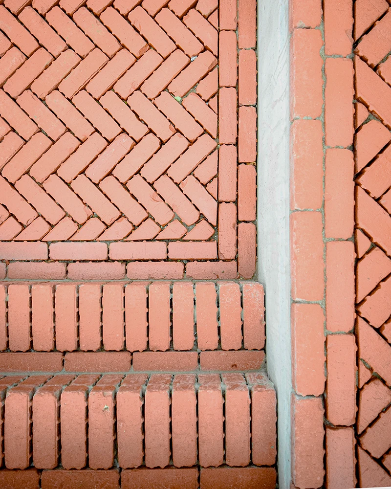Détail de briques en construction